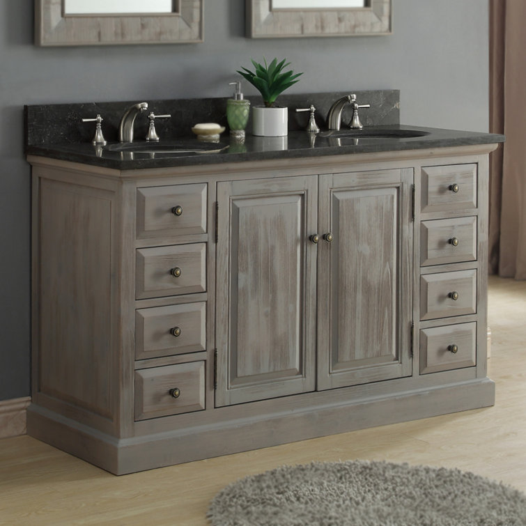 InFurniture 61" Double Bathroom Vanity Set Wayfair
